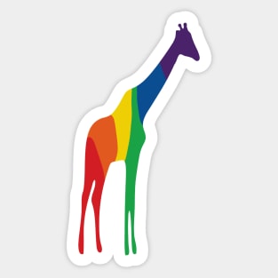 Rainbow Giraffe Sticker